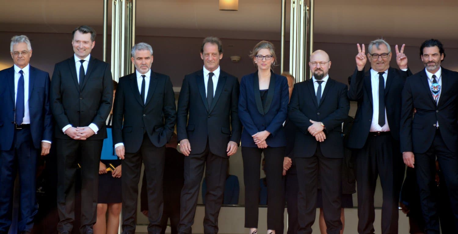 L’équipe du film En guerre au Festival de Cannes