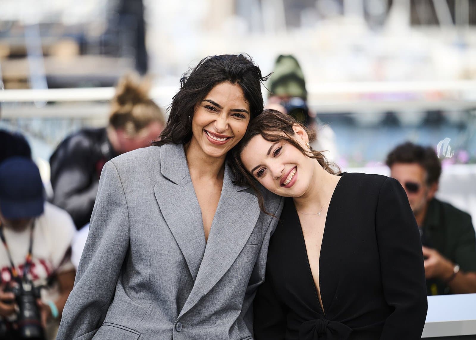 Soundos Mosbah et Malou Khebizi à Cannes