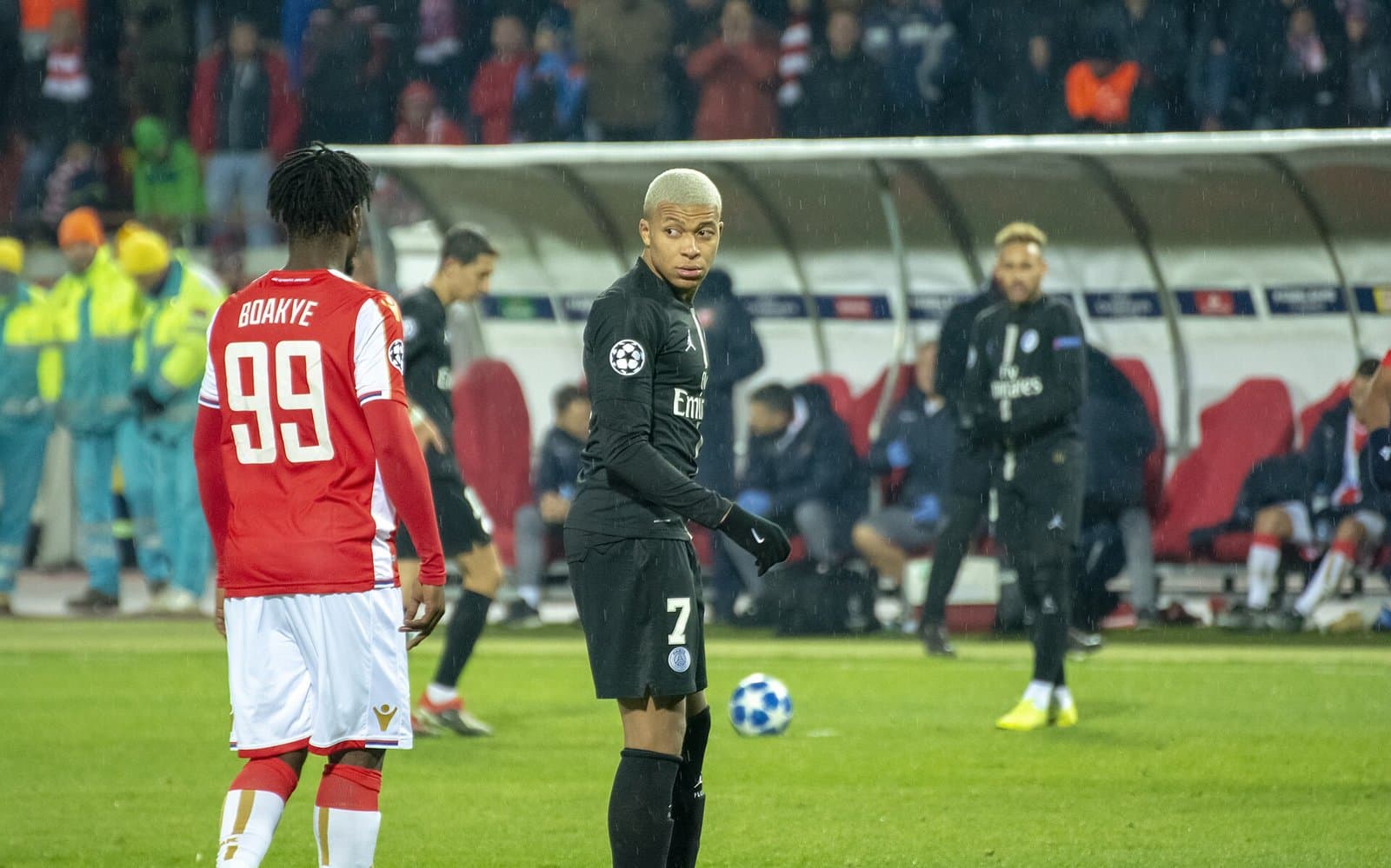 Kylian Mbappé en match de Ligue des champions
