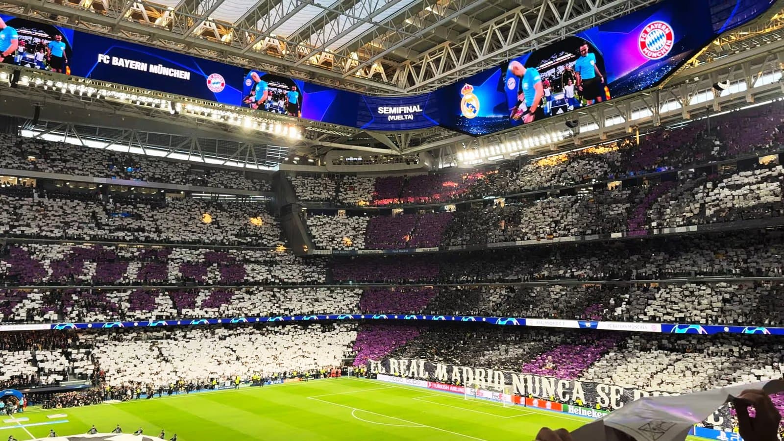 L’intérieur du stade Santiago-Bernabéu