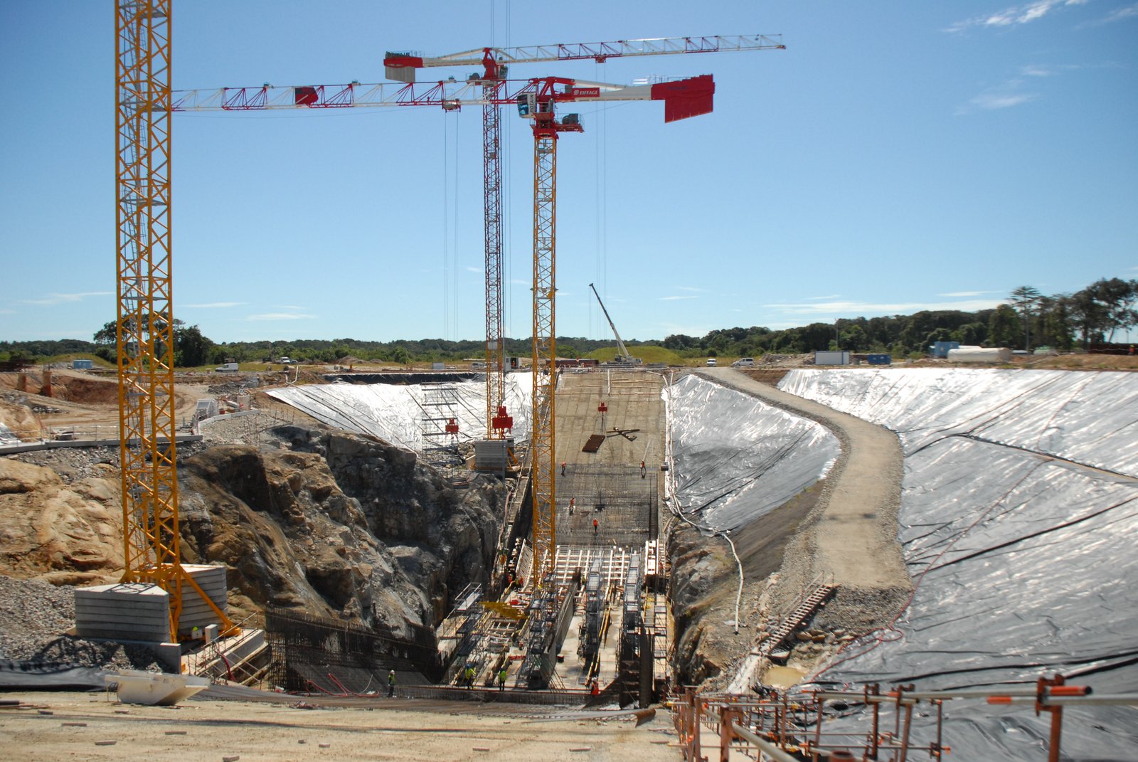 Chantier du pas de tir ELA-4 au Centre spatial guyanais