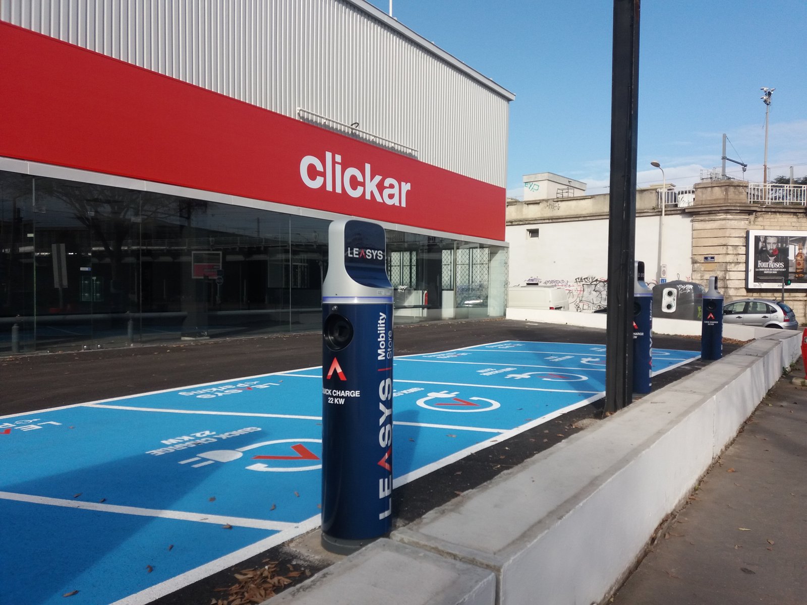 Borne de recharge pour véhicule électrique à Lyon