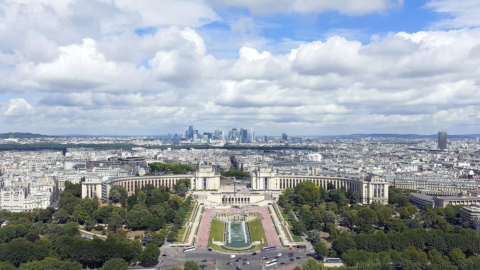 Skyline de La Défense vu depuis la tour Eiffel