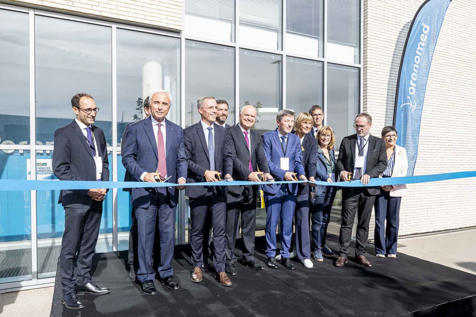 Cérémonie d’inauguration de l’ATLab Orano Med à Onnaing