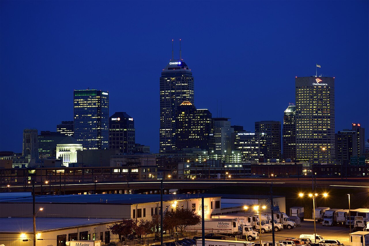Skyline du centre-ville d’Indianapolis